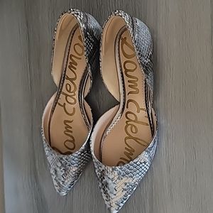 Sam Edelman Women's Rodney Ballet Flat, Beach Multi Snake Print size:8